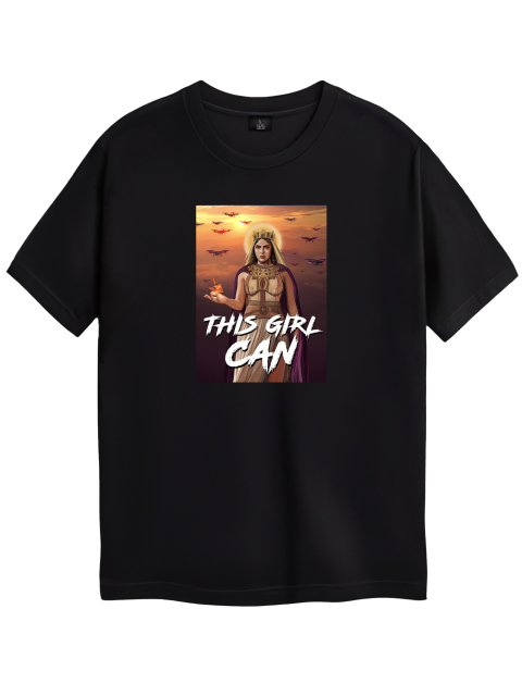 Футболка "This Girl can" Чорна